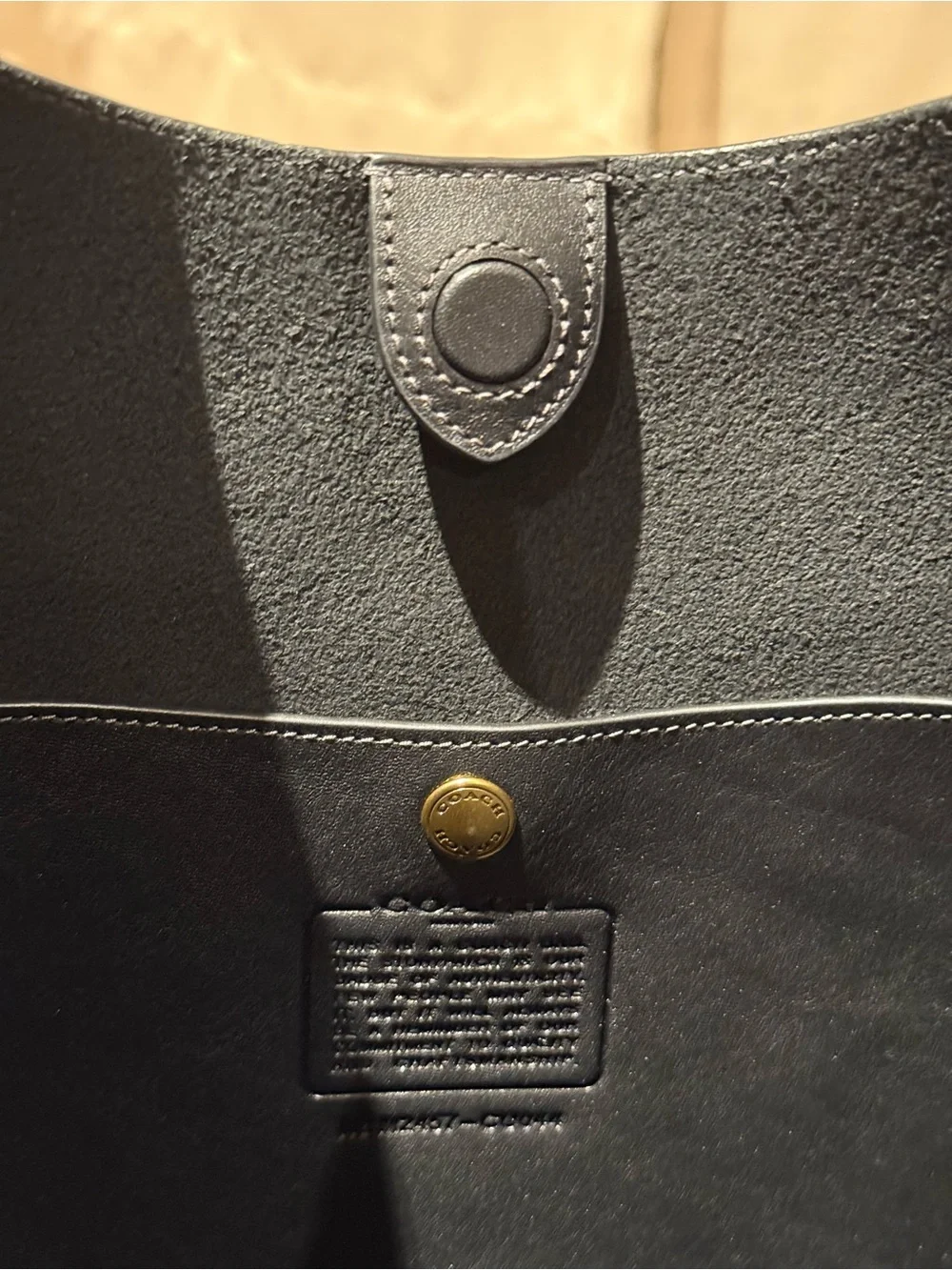 Coach Brooklyn 39 Black Leather Bag New